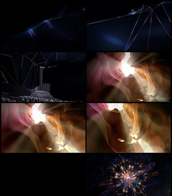 线框视频穿梭素材 线框视频穿梭素材