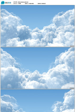 三维空间感蓝天白云穿梭视频 三维空间感蓝天白云穿梭视频