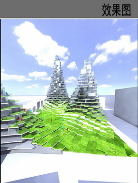 尖塔形建筑模型