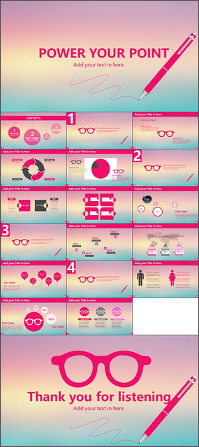 ���¼�Լ��������PPTģ��