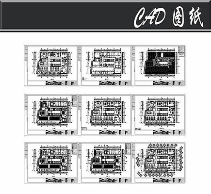 ��ɫ���칫��ƽ��ͼ dwg