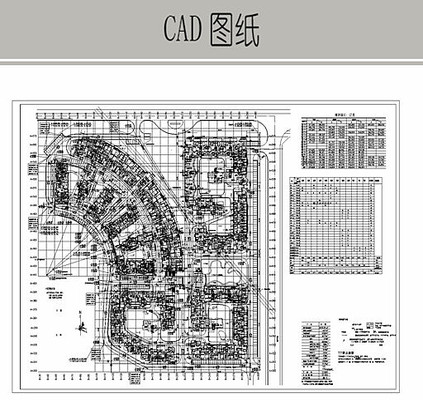住宅区景观总平面图 住宅区景观总平面图