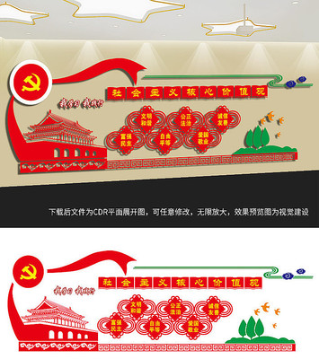 社会主义核心价值观展板 社会主义核心价值观展板