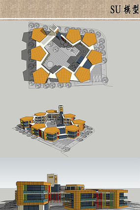 �׶�԰�������suģ�� skp