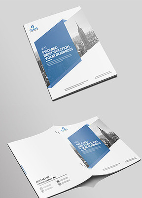 蓝色大气企业文化画册封面 蓝色大气企业文化画册封面