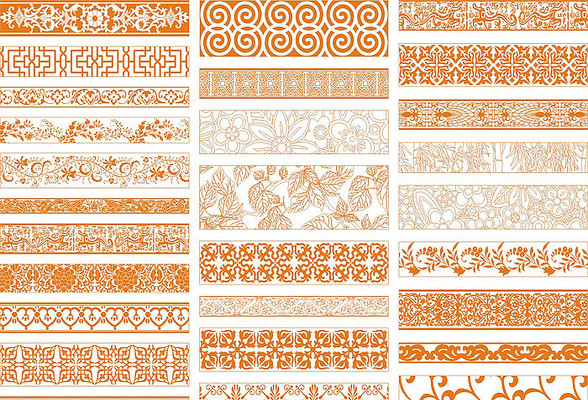 传统卷草花纹图案 传统卷草花纹图案