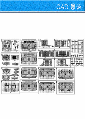 ĳ��ѧ¥ȫ��ʩ��ͼ CAD