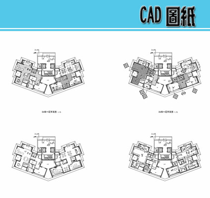 �۽ǶԳ�����װ�� dwg