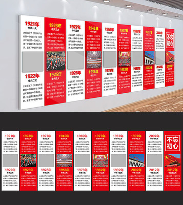 十九大党的光辉历程文化墙 十九大党的光辉历程文化墙