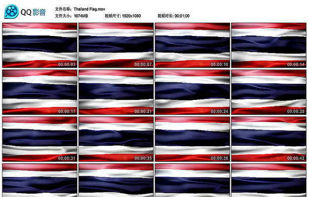 泰国国旗旗帜视频素材 泰国国旗旗帜视频素材
