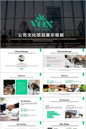 公司文化项目展示PPT模板 公司文化项目展示PPT模板