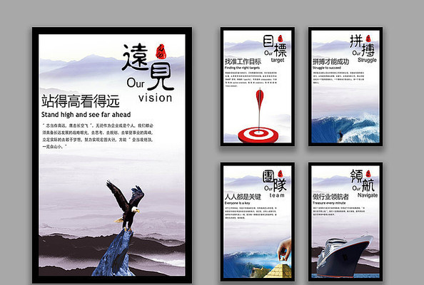 中国风企业文化展板 中国风企业文化展板