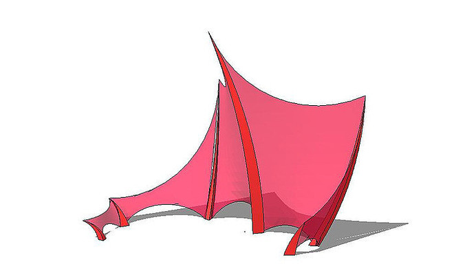 ��ɫ����Ƭ����� skp