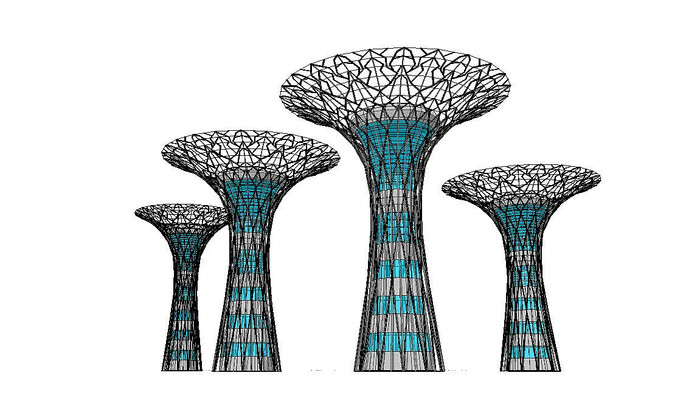现代花冠型雕塑 现代花冠型雕塑