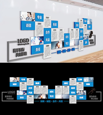 大气企业发展历程形象墙文化墙 大气企业发展历程形象墙文化墙