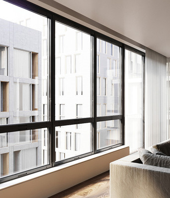 透入阳光的落地窗 透入阳光的落地窗