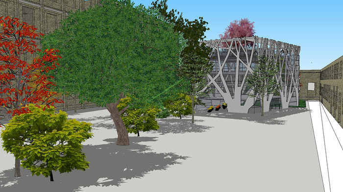 学校景观全模 学校景观全模