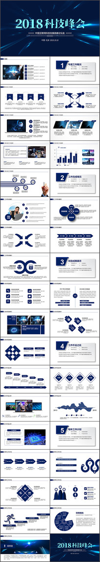 �Ƽ������㱨pptģ��