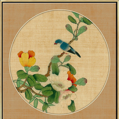 中式工笔花鸟装饰画 中式工笔花鸟装饰画