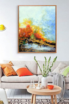 油画抽象喷绘装饰画 油画抽象喷绘装饰画