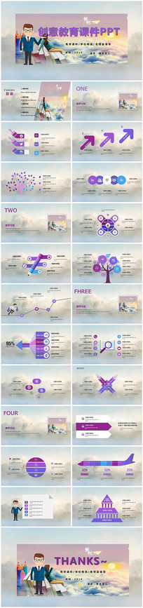 ���´�������μ�PPTģ��