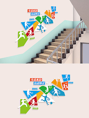 学校体育运动文化墙 学校体育运动文化墙