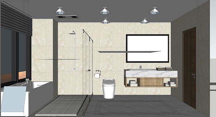 卫生间样板模型 卫生间样板模型