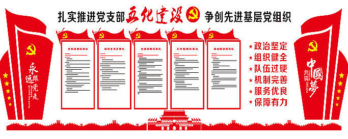党支部五化建设文化活动中心展板 党支部五化建设文化活动中心展板
