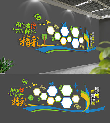 企业员工风采照片墙布置 企业员工风采照片墙布置