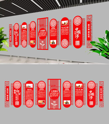 古典社区党建室党建文化墙 古典社区党建室党建文化墙