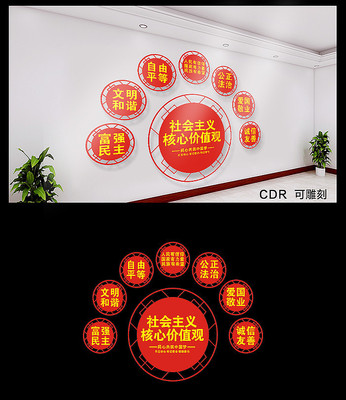 社会主义核心价值观文化墙 社会主义核心价值观文化墙
