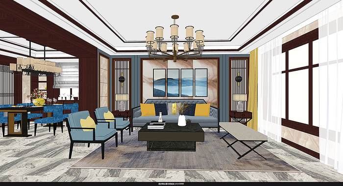 新中式客餐厅 新中式客餐厅