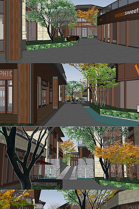 ��ɫ��ʽ��ҵ��suģ�� skp