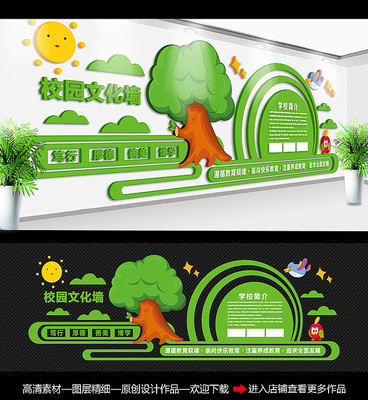 卡通幼儿园文化墙 卡通幼儿园文化墙