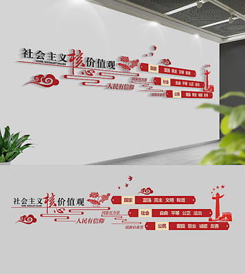 校园社会主义核心价值观文化墙 校园社会主义核心价值观文化墙