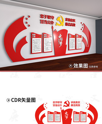 党建展厅文化墙设计 党建展厅文化墙设计