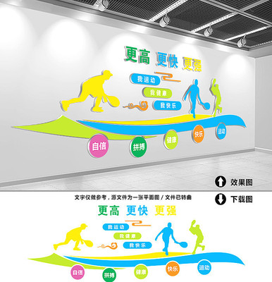 学校体育文化墙 学校体育文化墙