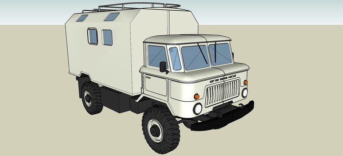 GAZ 66����SUģ�� skp