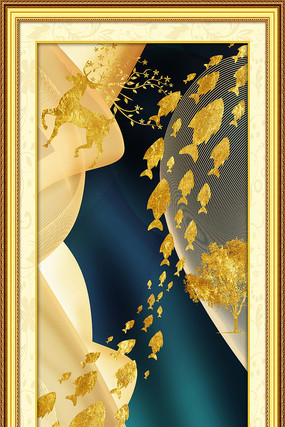 新中式晶瓷画室内装饰画 新中式晶瓷画室内装饰画