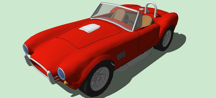 AC Cobra 427����ģ�� skp