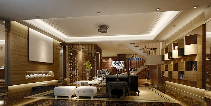 现代简约室内家装3D模型 现代简约室内家装3D模型