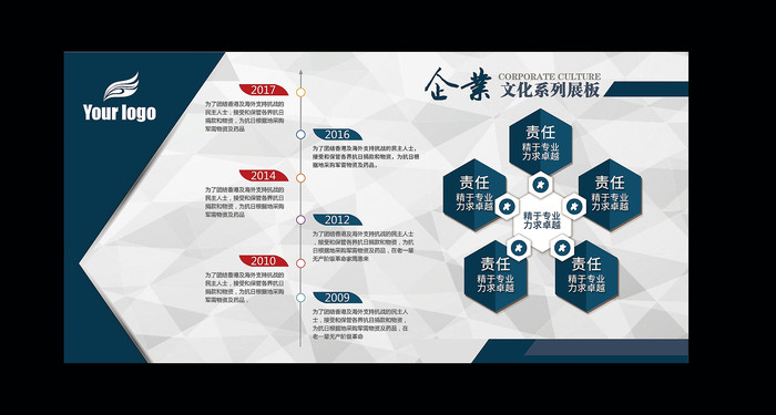 企业事件企业文化展板 企业事件企业文化展板