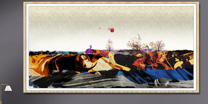 水墨工艺画抽象画模板 水墨工艺画抽象画模板