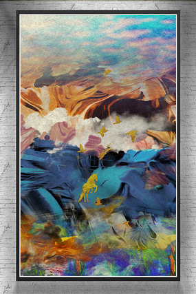 创意水彩画山水画 创意水彩画山水画