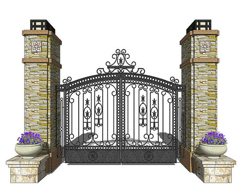 �ݻ�ŷʽͥԺ����ģ�� skp