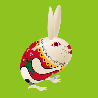 原创元素六一儿童节机械玩具兔子 原创元素六一儿童节机械玩具兔子