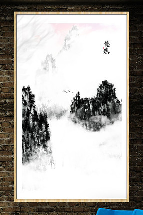 抽象水墨画工艺画 抽象水墨画工艺画