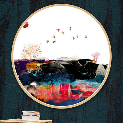 风水抽象画纹理油画 风水抽象画纹理油画