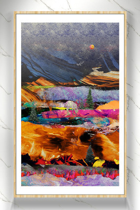 现代油墨画禅意油画 现代油墨画禅意油画