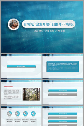 公司简介企业介绍产品推介PPT模板